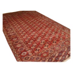 Antique Tekke Turkmen Main Carpet of Large Size
