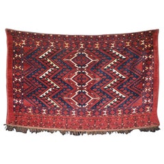 Antique Ersari Beshir Turkmen Chuval with the Ikat Design