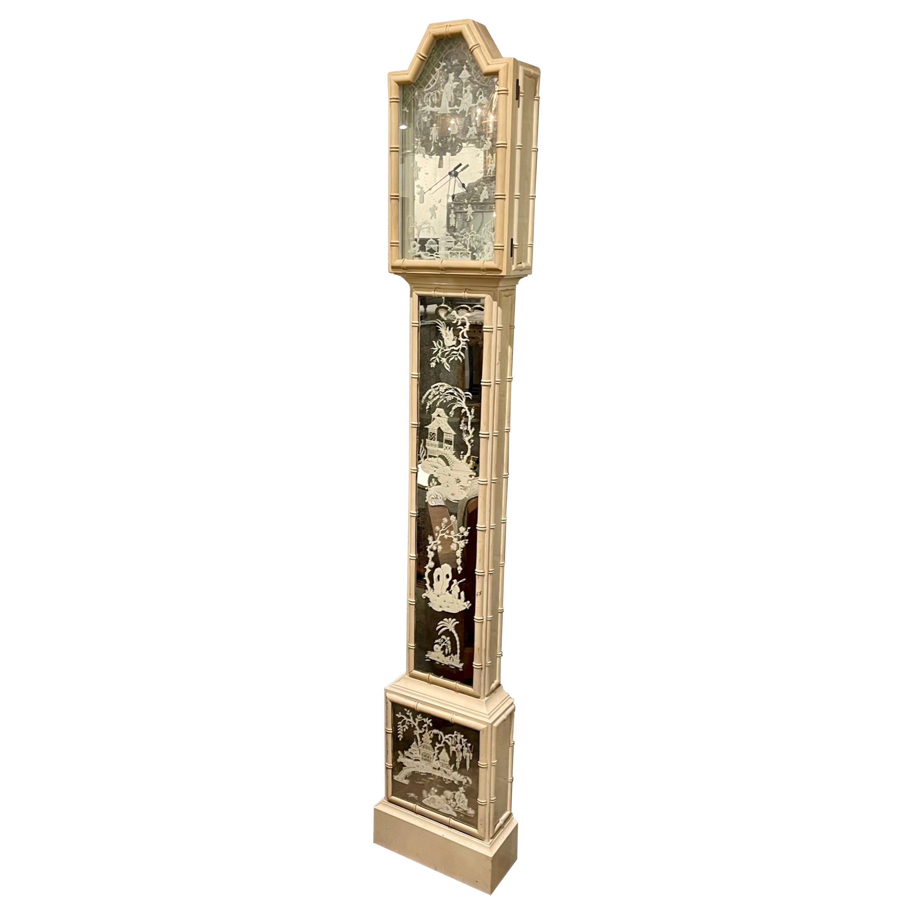 Vintage Grandfather Clock 3 For Sale On 1stdibs Molyneux Grandfather Clock Grandfathers Clock For Sale Colonial Molyneux Grandfather Clock