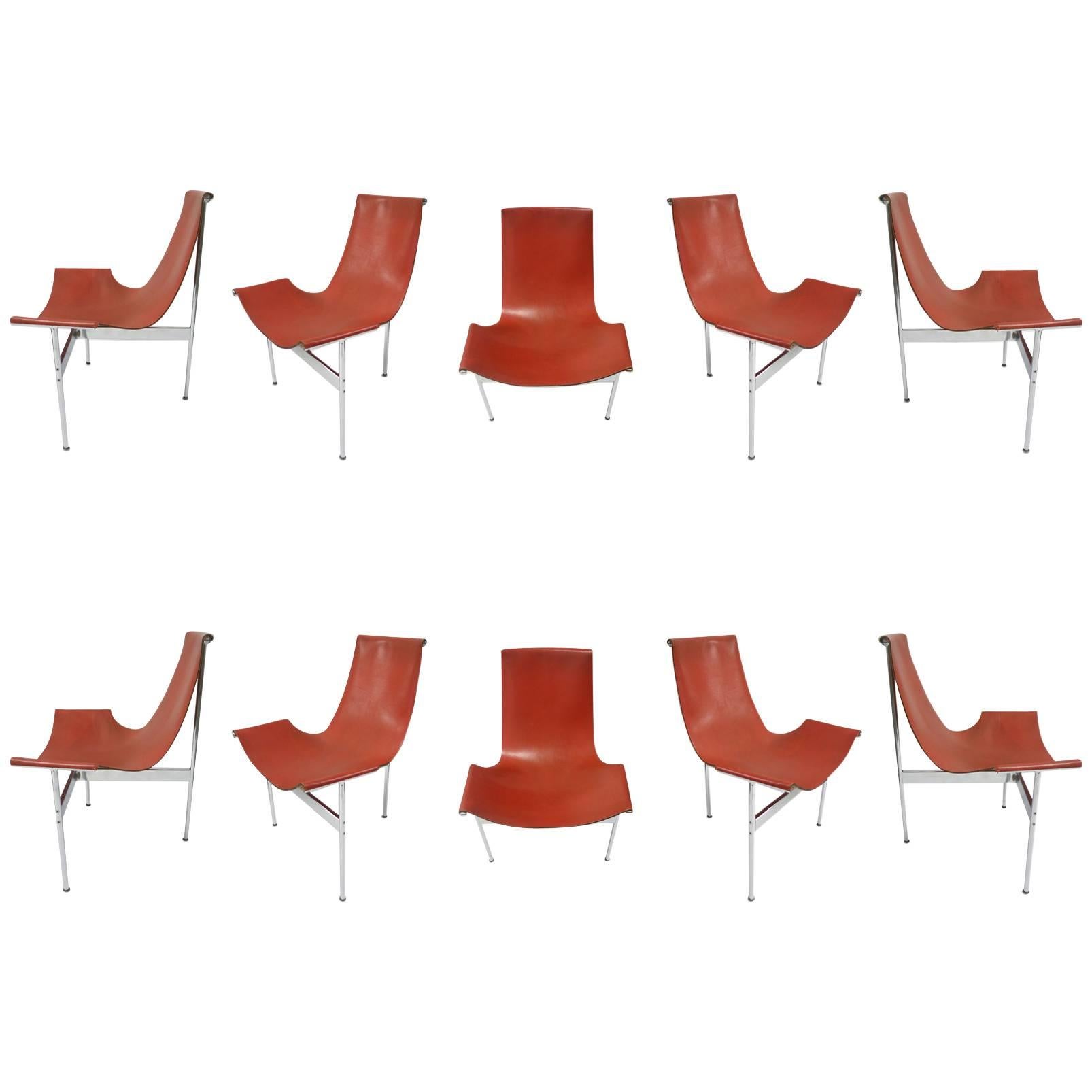 Ten T-Chairs in Original Condition by Katavolos, Kelly, Littell for Laverne 1967