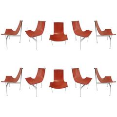 Ten T-Chairs in Original Condition by Katavolos, Kelly, Littell for Laverne 1967