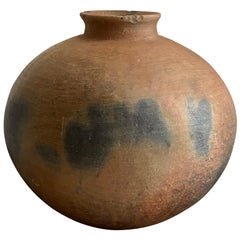 Vintage Terracotta Pot From The Mixteca Region Of Oaxaca, Mexico, Circa 1940's