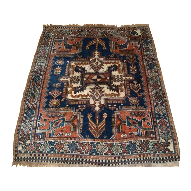 Antique Tribal Rug by the Luri Tribe For Sale