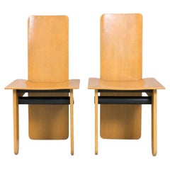 Oak Wood Chairs by Carlo Scarpa/ Gavina 1974