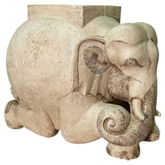 Large Elephant Garden Stool or End Table