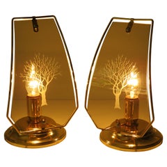 Ensemble de 2 lampes de table de chevet, Pays-Bas, années 1970