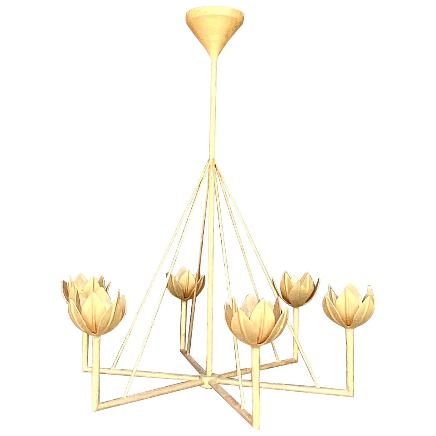 Vintage Contemporary Julie Neill Six Arm Chandelier