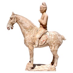 Tang Dynasty Terracotta Horse and Rider