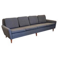 Mid Century Folke Ohlsson for Dux Swedish Sofa in Slate Gray Bouclé