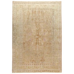 Early 20th Century Handmade Turkish Silk Herekeh Room Size Carpet