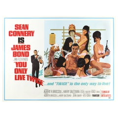 James Bond 'You Only Live Twice' Original Vintage Movie Poster, 1967