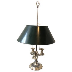 Silver Plate Bouillotte Lamp