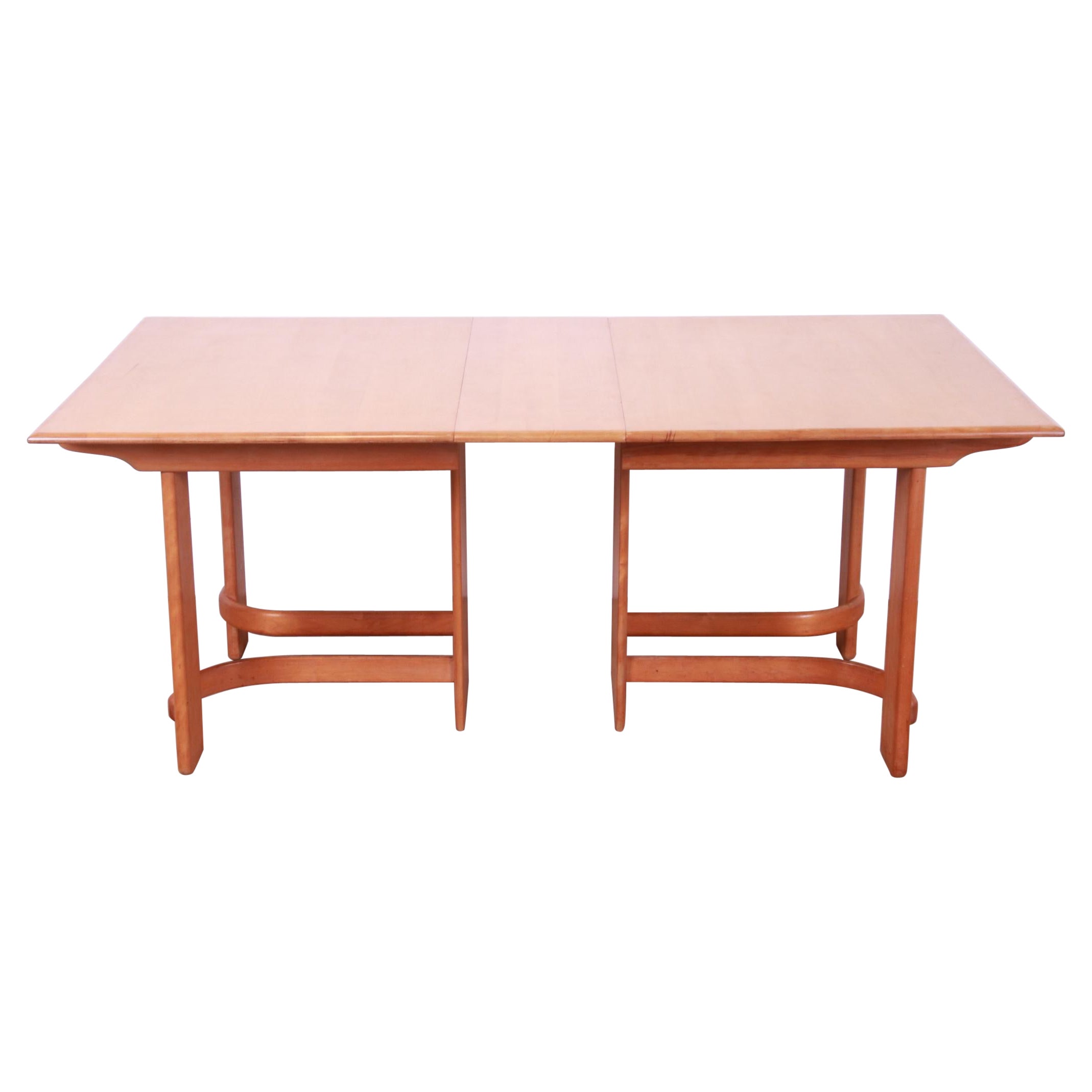 Gilbert Rohde for Heywood Wakefield Art Deco Maple Dining Table, 1930s