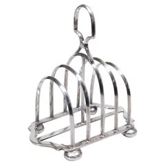 Art Deco 1930s English Silver Plate Toast Rack