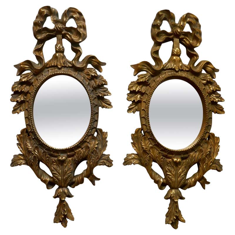 Pair of French Rococo Mirrored Armoire Doors For Sale at 1stDibs ...