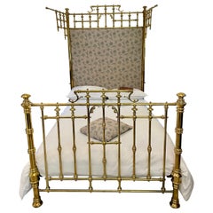 Magnificent Exhibition Quality Antique Gilded Solid Brass Half Tester Double Bed