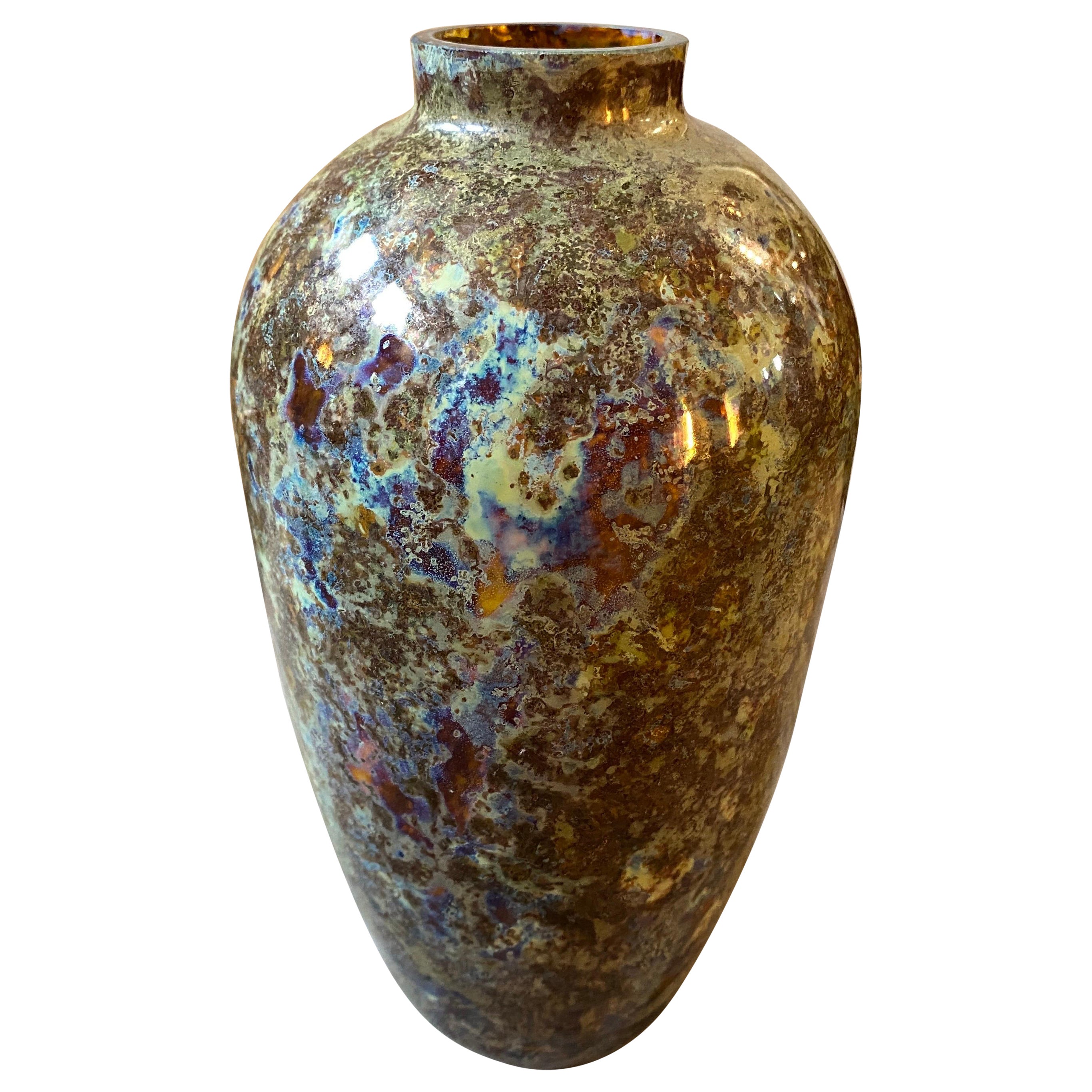 1980s Rare Modernist Murano Glass Vase by Carlo Moretti