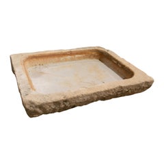 Spanish Handcarved Marble Washbasin from the XIX Century