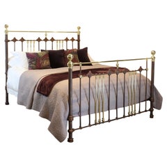 Extra Wide Brass and Iron Bed, MSK71