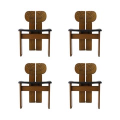 Set of 4 ‘Africa’ Chairs by Afra & Tobia Scarpa for Maxalto, 1975