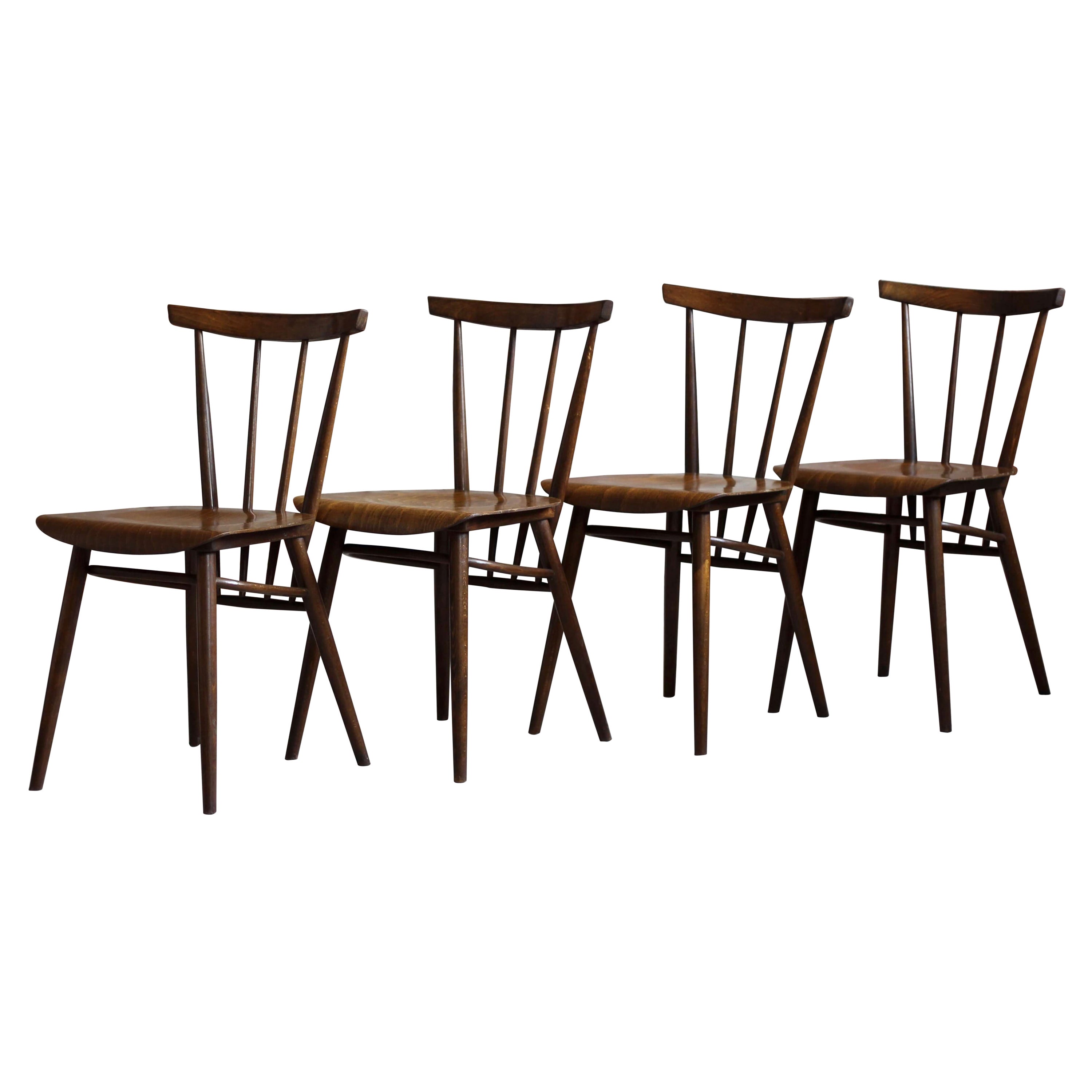 Set of Four Dining Chairs from Tatra Nabytok, Czechoslovakia, 1960s
