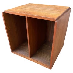 Vintage Paul Mayen Teak Revolving Bookcase or Record Cabinet for Habitat