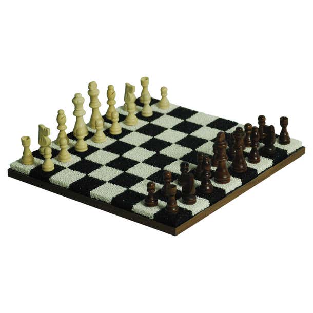 Ceramic Checkers Black + White Porous Ceramic Chess + Checkers Board, Wooden Pieces ...