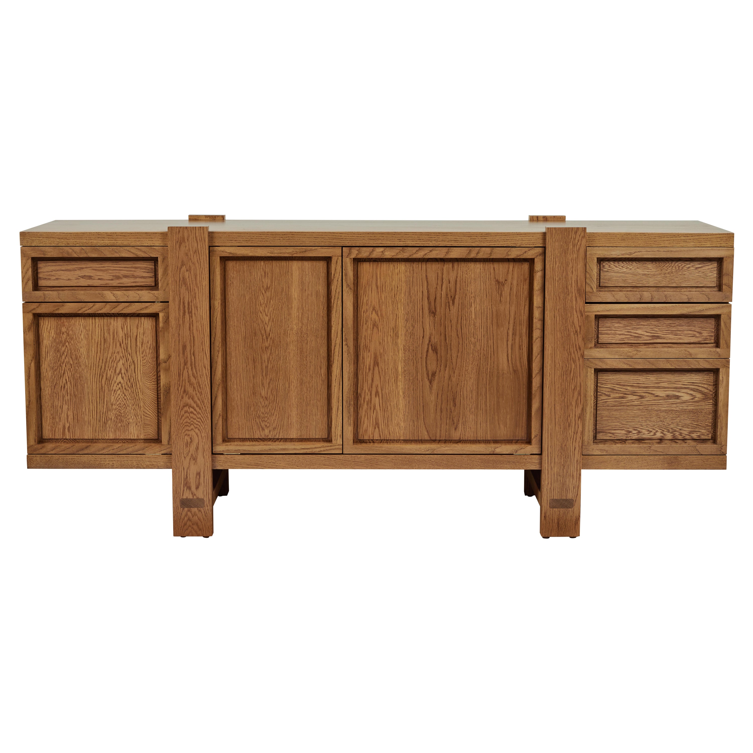 Lake Sideboard, in Summer Aged White Oak, by August Abode
