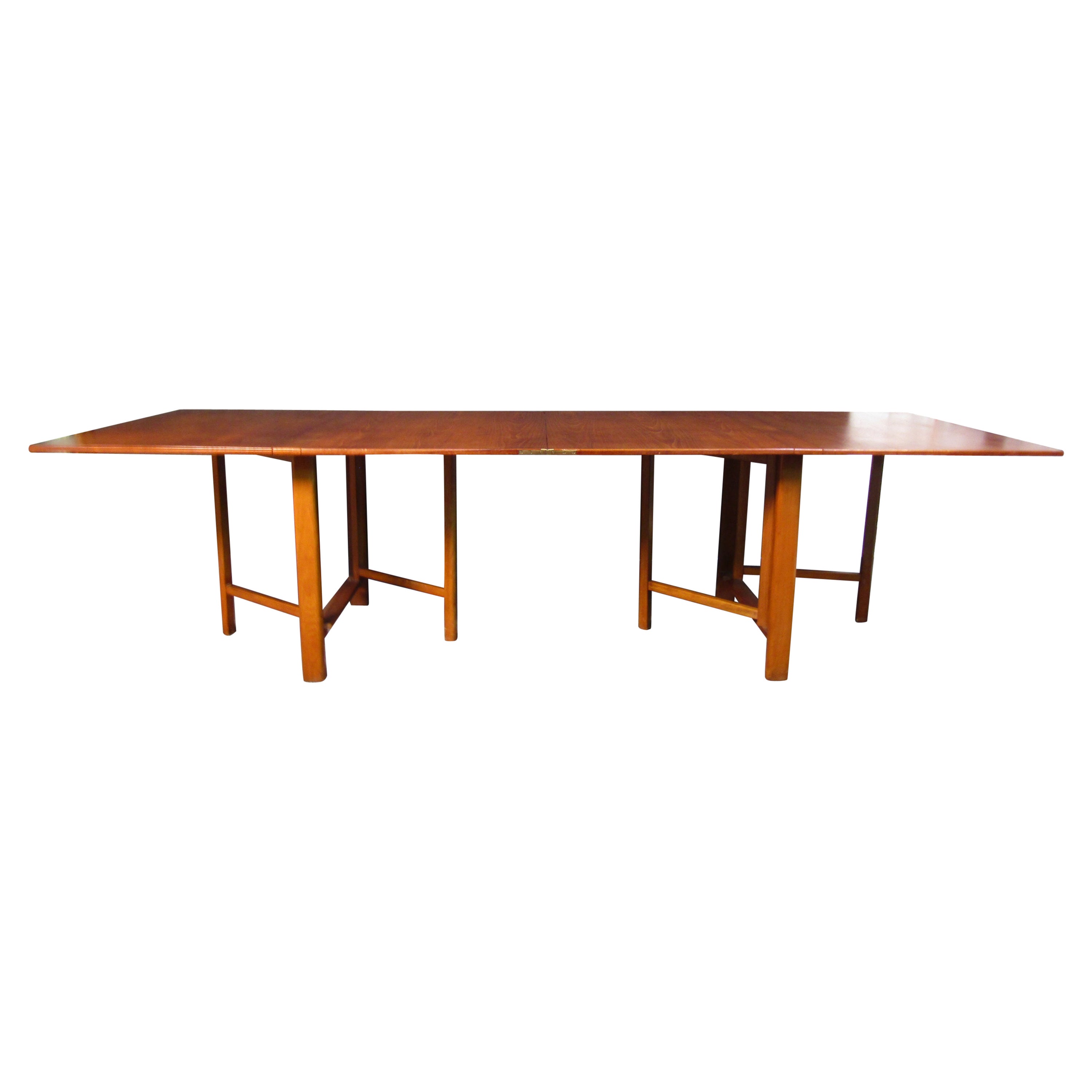 Bruno Mathsson 'Maria' Mid-Century Folding Leaf Dining Table