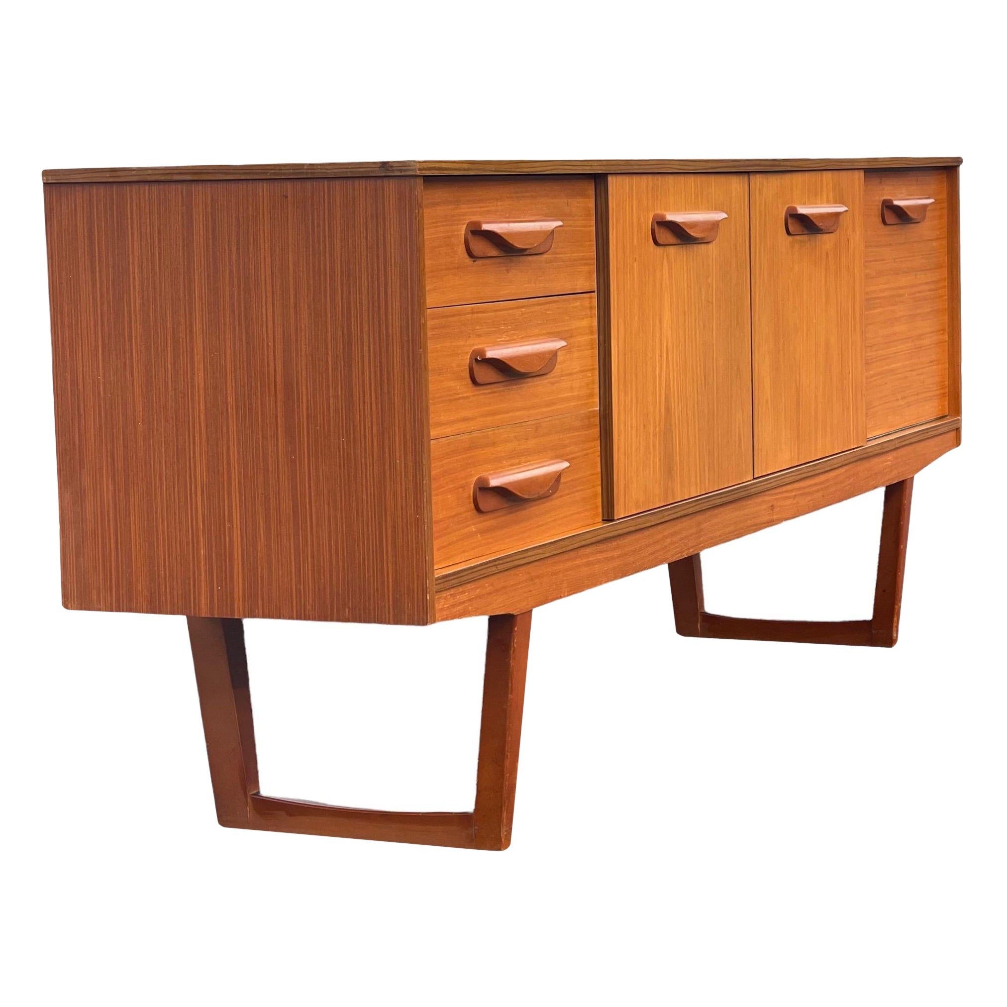 Vintage Mid-Century Modern Credenza Cabinet Storage 