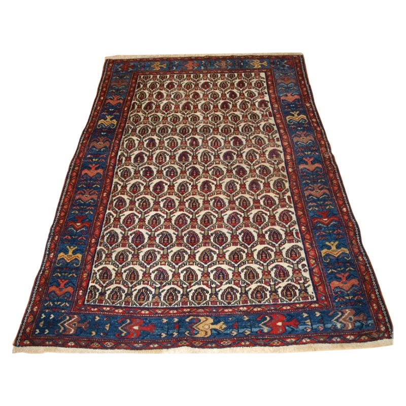 Old Rug from the Greater Hamadan Region of North West Persia For Sale