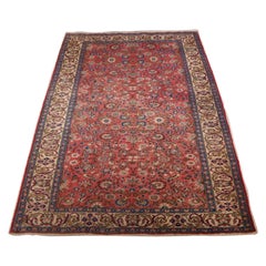 Old Turkish Kayseri Rug with Traditional Fine Floral Design