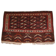 Antique Yomut Turkmen Chuval, with Good Elem Design