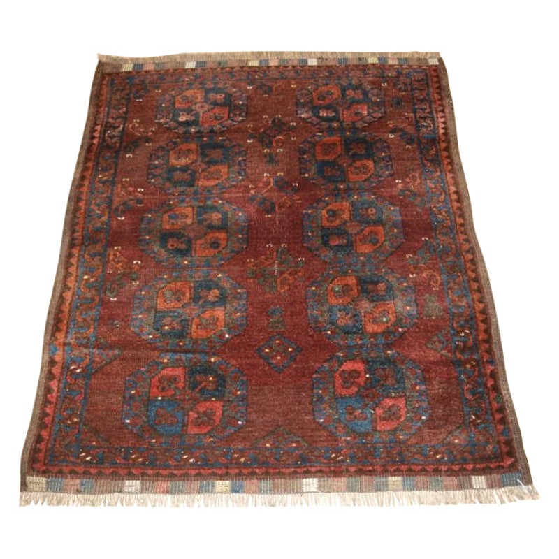 Antiker türkischer Ersari-Teppich in ausgezeichnetem Design im Angebot