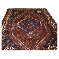 Antique tapis turc Ushak à motif d'étoiles
