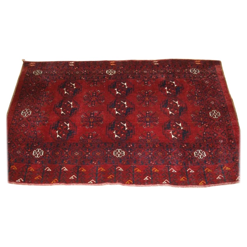 Old Afghan Ersari Turkmen 9 Gul Chuval of Large Size For Sale