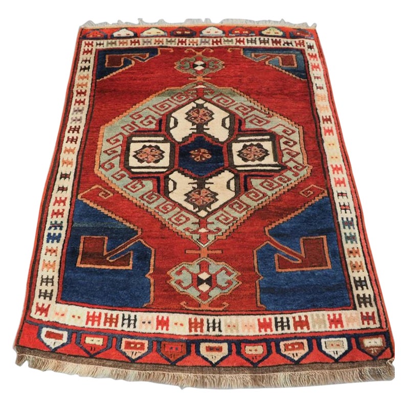 Antique Turkish Karapinar Village Rug