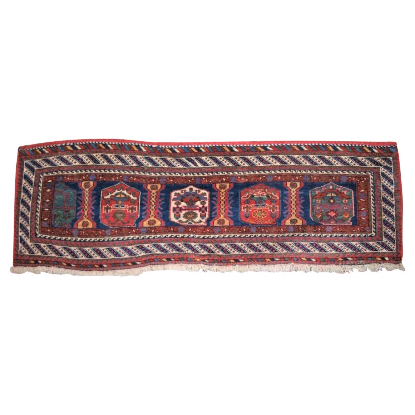 Antique Afshar Tribe Piled Mafrash Panel For Sale