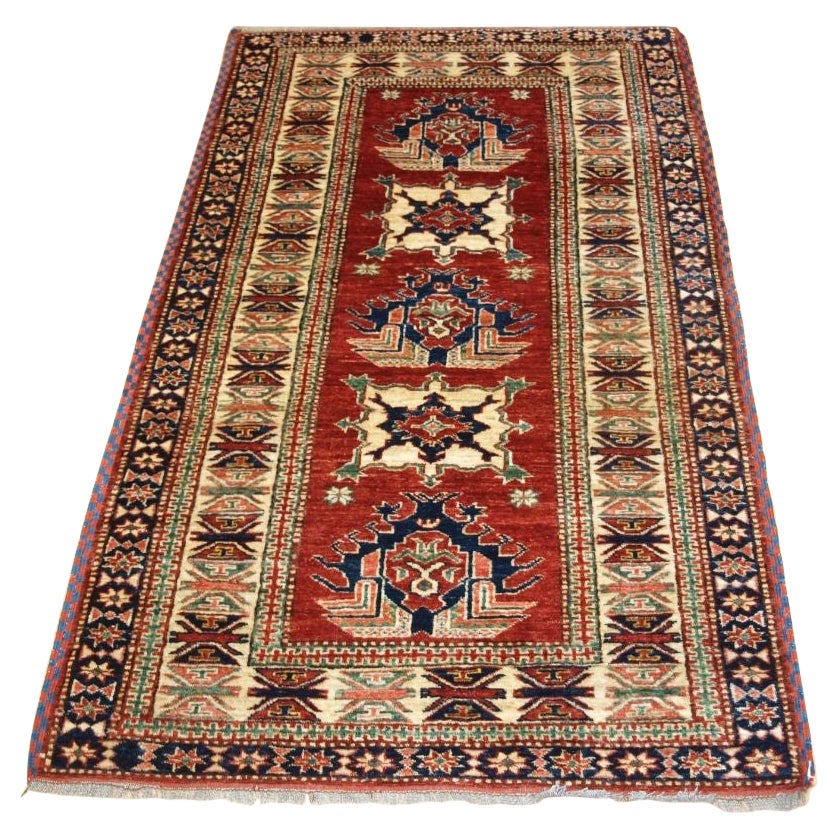 Hand Knotted Afghan Rug For Sale