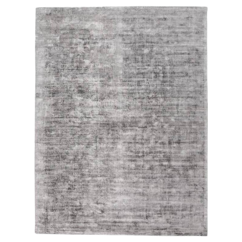 Silk Rug, Whisper Smooth Collection, "Whisper Vintage Platinum" For Sale