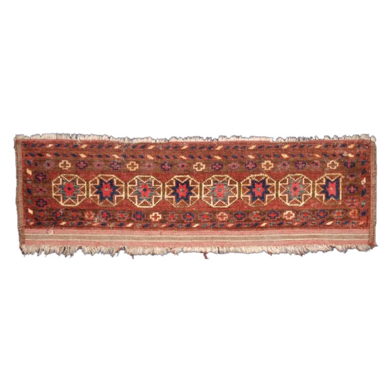 Antique Ersari Turkmen Germech, Very Scarce Weaving, circa 1890 For Sale