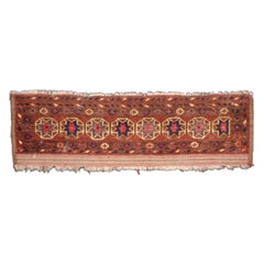 Used Ersari Turkmen Germech, Very Scarce Weaving, circa 1890