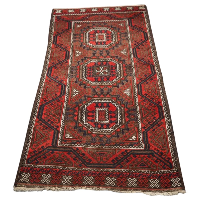 Antique Baluch Tribal Rug Woven by the Salar Khani Sub Tribe For Sale