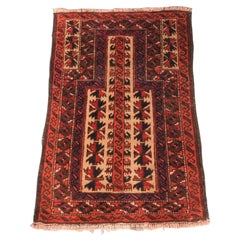 Old Afghan Baluch Childs Prayer Rug, Very Sweet Small Rug, circa 1920