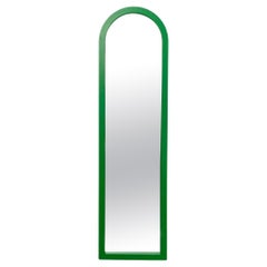 Italian Modern Green Plastic Mirror by Anna Castelli for Kartell, 1980s