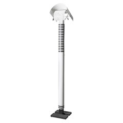 Mario Botta Shogun Stehlampe aus schwarzem und weißem Metall von Artemide 1986 Italien
