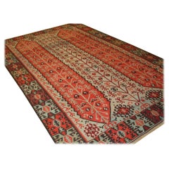 Ancien Kilim turc Sivas au design rare