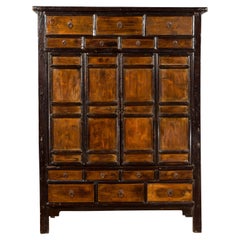 Schrank aus der Qing Dynasty mit 14 Schubladen und zwei Türen, 1900er Jahre