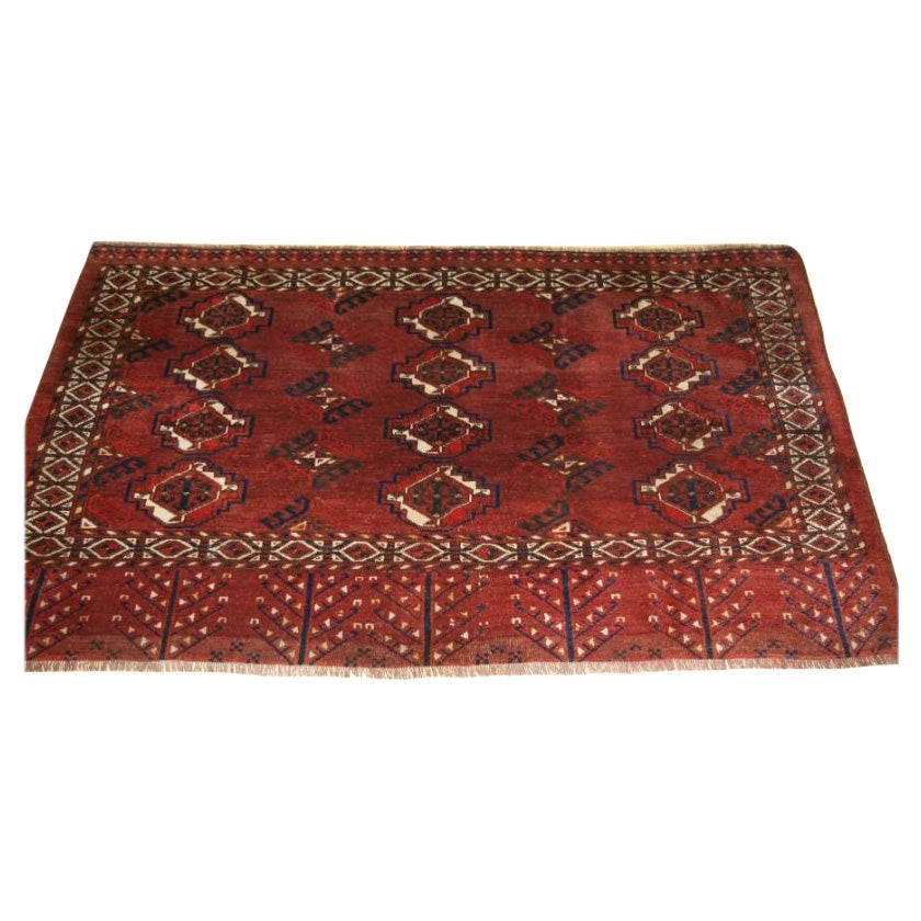 Antique Ersari Turkmen 12 Gul Chuval with Good Colour For Sale