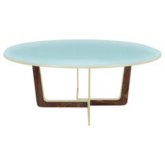 Post-Modern Lacquered Gradient Glass Table by Draga & Aurel